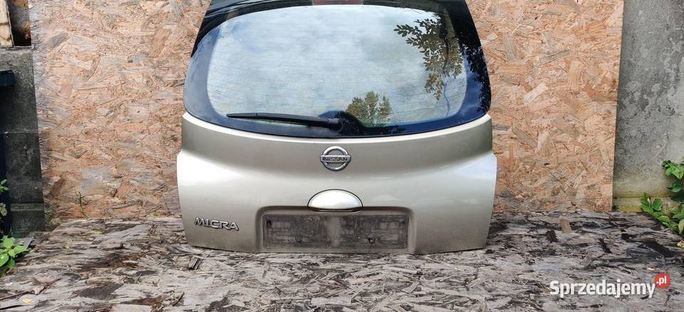 TYLNA KLAPA BAGAŻNIKA TYŁ SZYBA NISSAN MICRA K12 śląskie