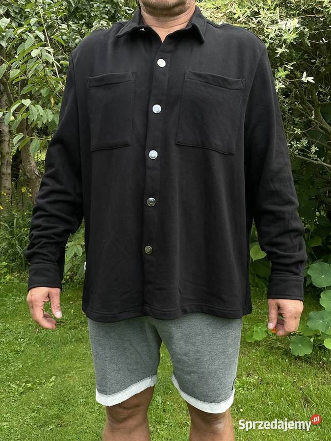 Urban Classic Czarna Bluza Koszula Oversize do małopolskie
