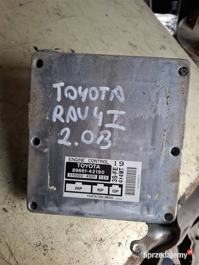 TOYOTA RAV 4 I 20B komputer sterownik silnika świętokrzyskie