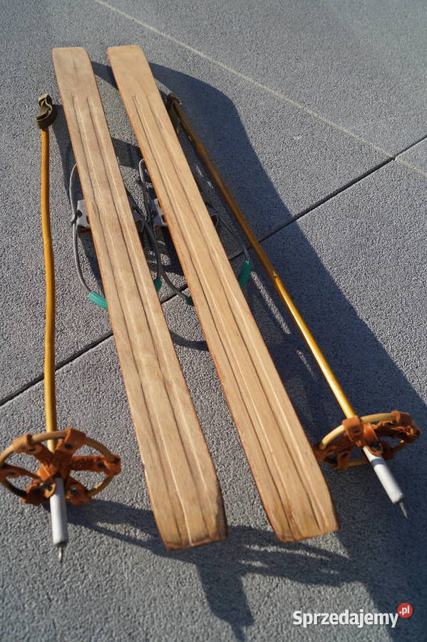 Stare narty dziecięce 100 kijki Pruchnik