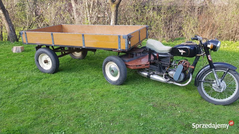 Trójkołowiec wsk 125 z przyczepką dwusuwowy Haczów