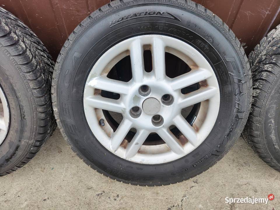 Felgi 14 4x100 et37 opony 18565r14 Dębica z opla lubelskie