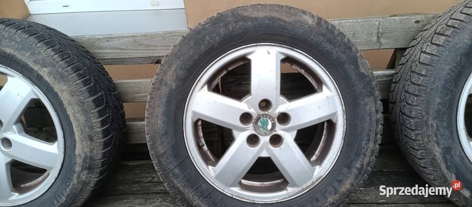 Koła aluminiowe z oponami zimowymi skoda Krzywiń