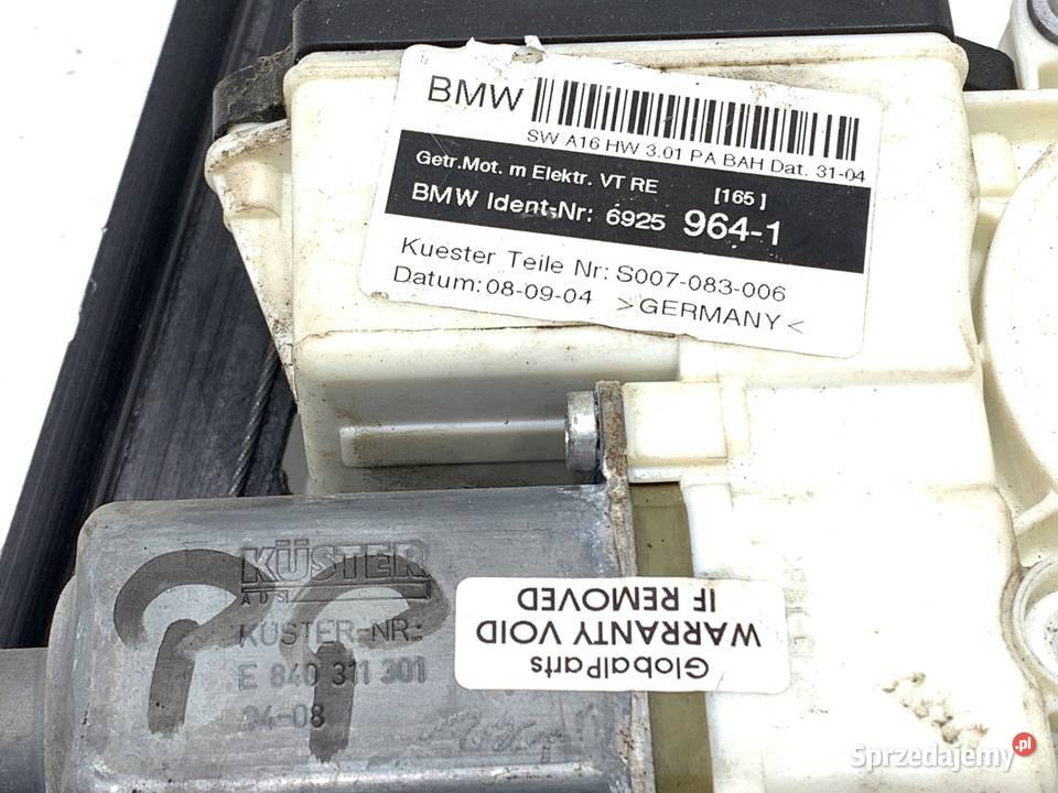 PODNOŚNIK SZYBY PRAWY PRZÓD BMW E83 6925964 SUV sprzedam