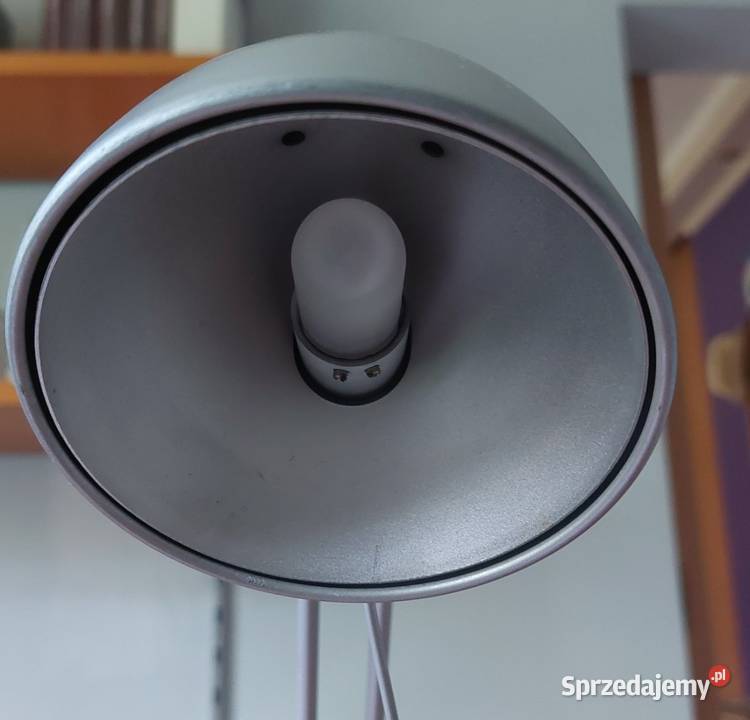 Duża lampa biurkowa aluminiowa IKEA loft typ Warszawa