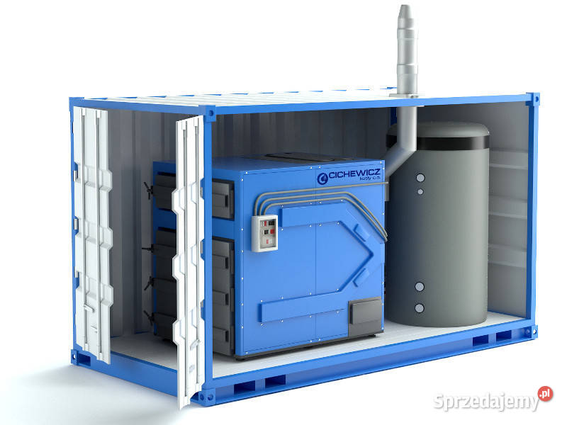 Kotłownia mobilna kontenerowa na słomę i drewno kujawsko-pomorskie Grudziądz