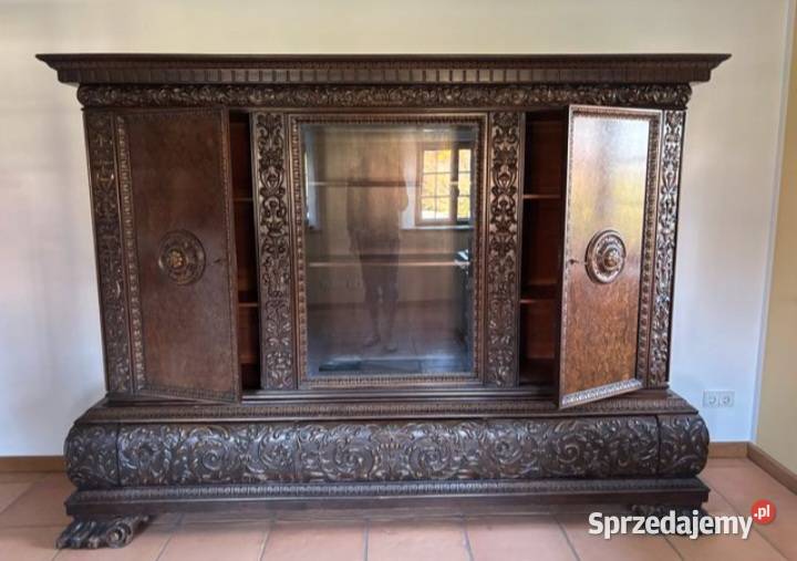 Biblioteka biurko i 3 krzesła Łagiewniki