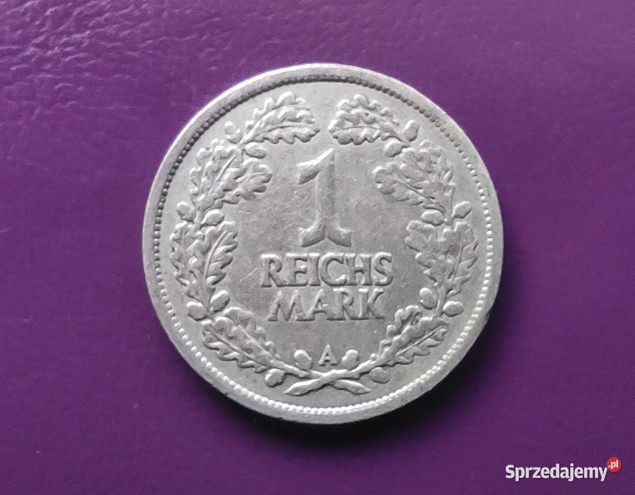 Moneta 1 REICHSMARKA 1925 A - Srebro - Rzadka/Poszukiwana !
