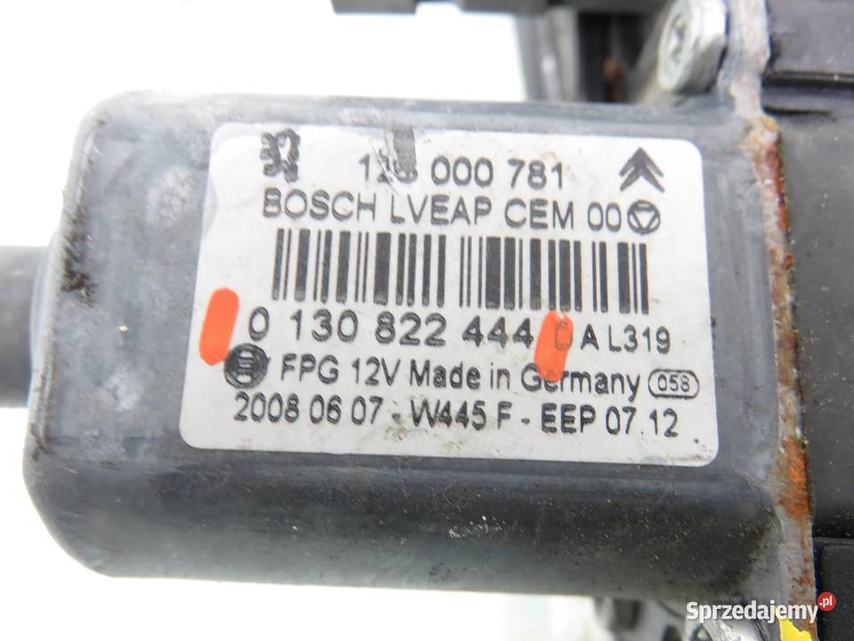 PODNOŚNIK SZYBY LEWY PRZEDNI CITROEN C5 III osobowe Części samochodowe sprzedam