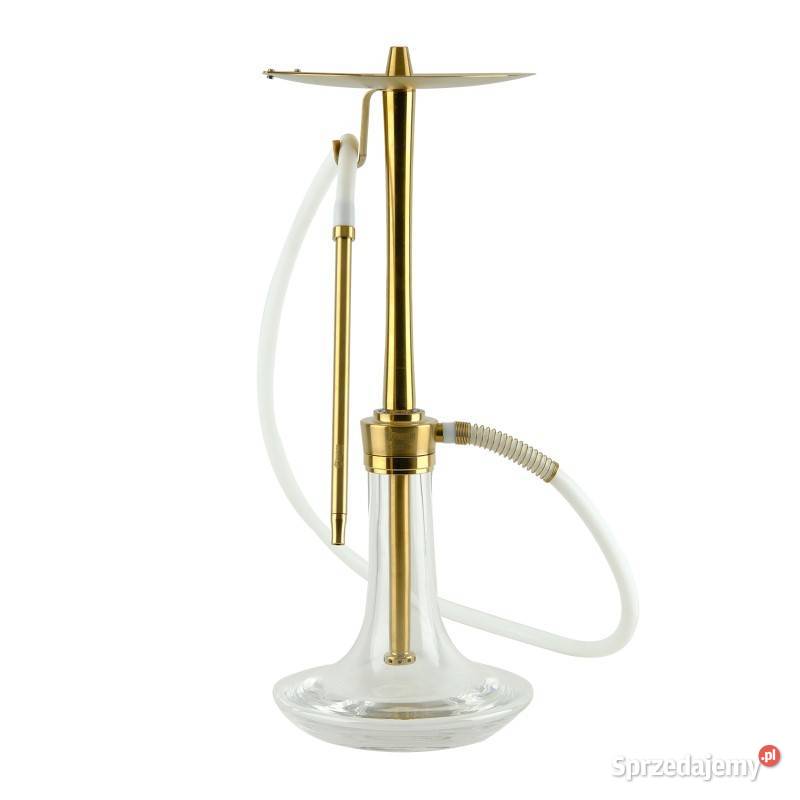 Oduman Cosmo Hookah Gold Body Clear Glass Fajka Łódź