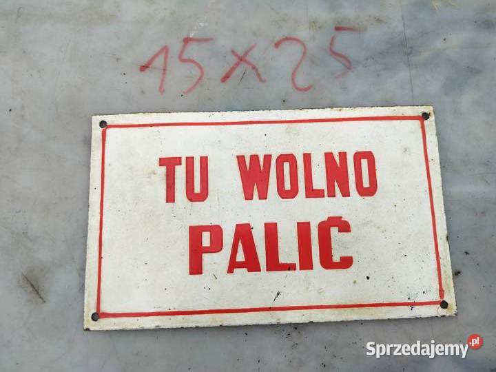 Oryginalna stara emaliowane tablica informacyjna małopolskie Kęty