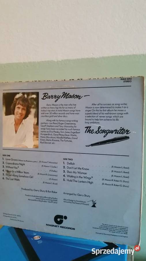 Barry Mason The Songwriter 1976 Magnet Records Puławy