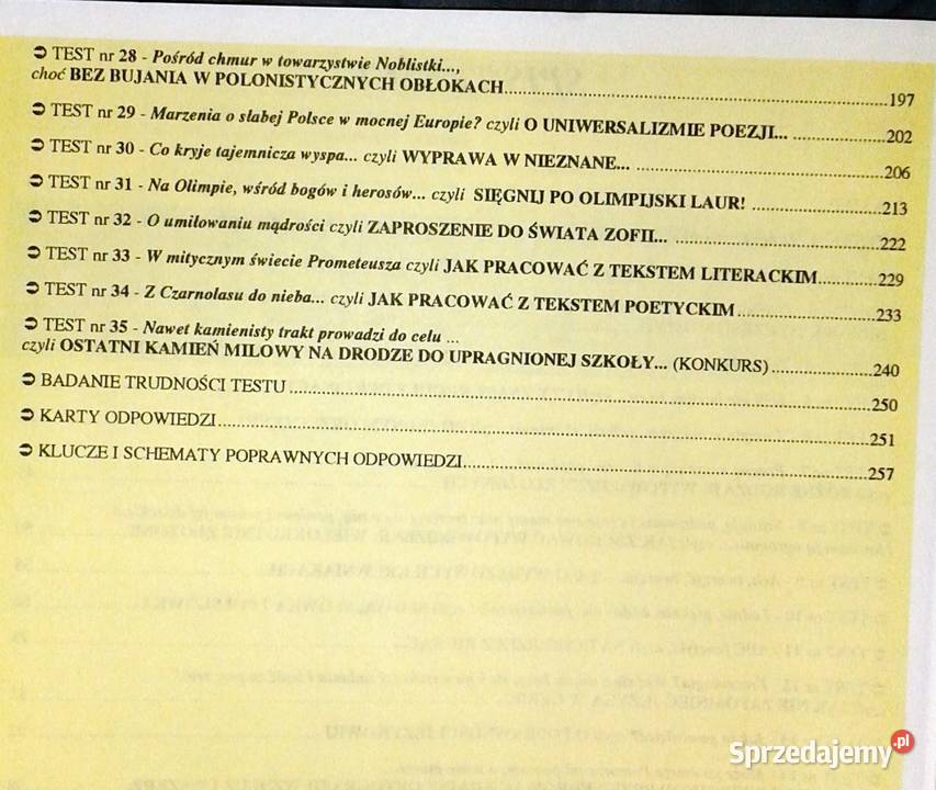 Przepustka do liceum Język polski Z Lisiecka K Chełm
