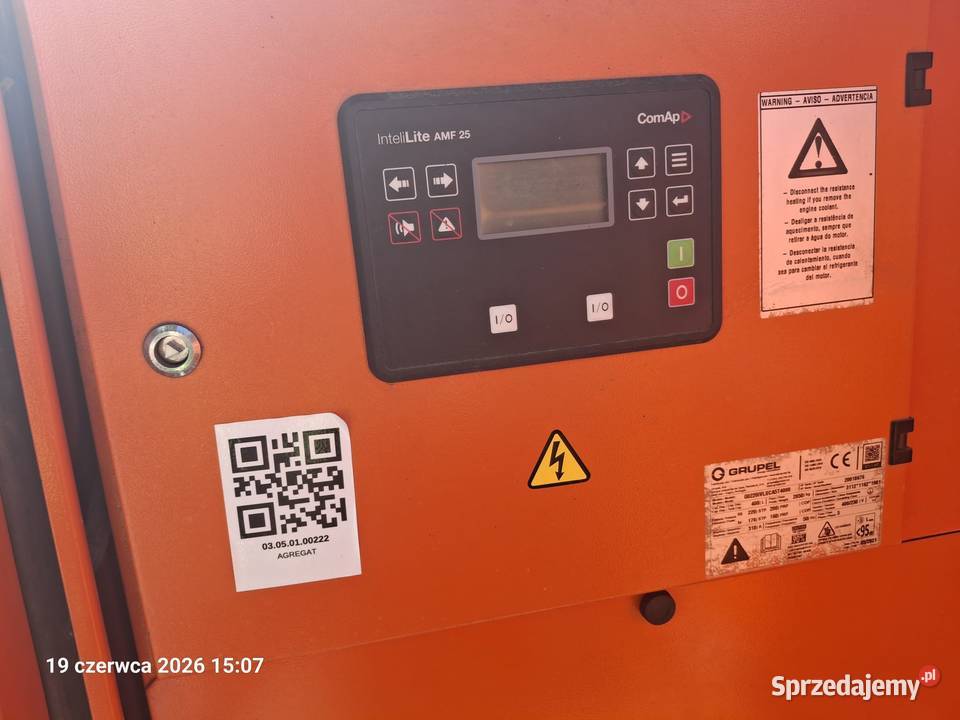 SPRZEDAŻ Agregat prądotwórczy GRUPEL 200 kVA