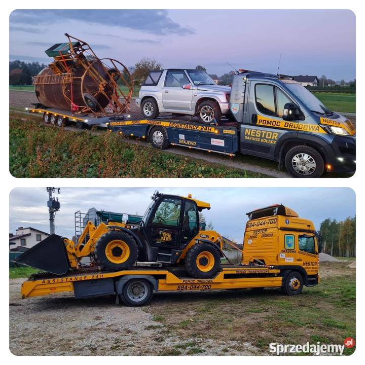 USŁUGI TRANSPORTOWE pomoc drogowa 24H Grajewo