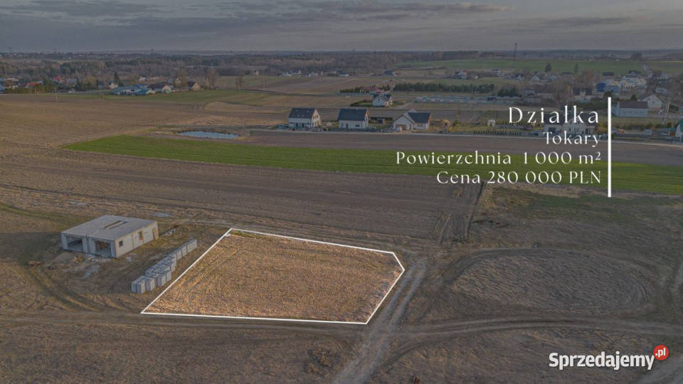 Grunt Tokary 1000m2 pomorskie