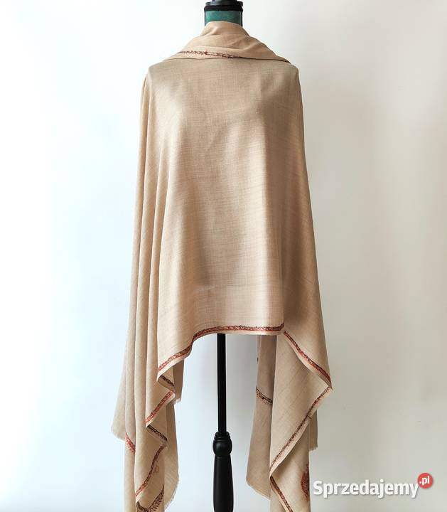 Szal orientalny indyjski haftowany haft paisley Uniseks Galanteria i dodatki Szczecin