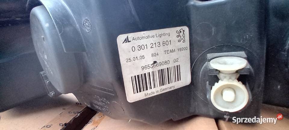 Peugeot 0301213601 Lampy przednie Oświetlenie Gorzów Wielkopolski