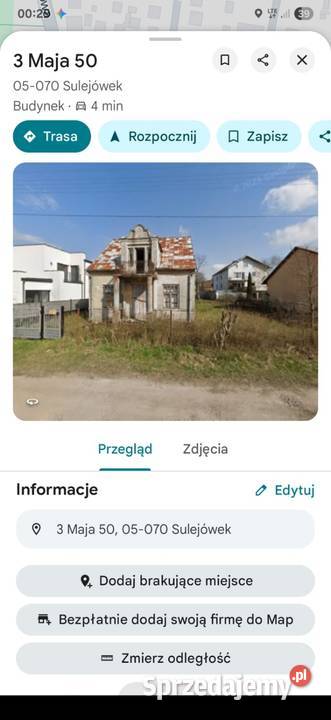 Sulejowek zabytkowy domu plus działka utwardzona Sulejówek