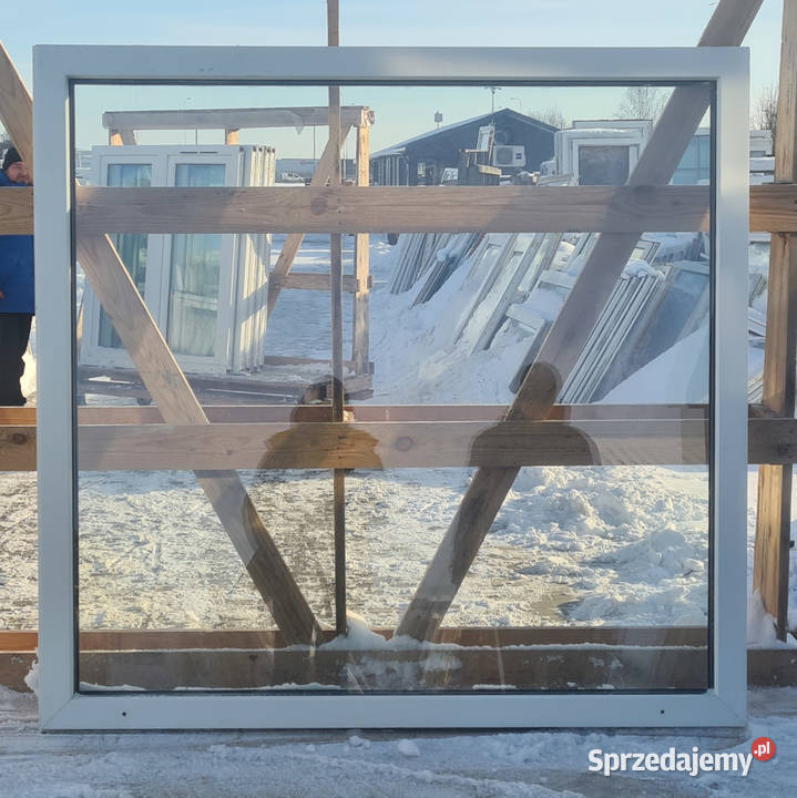 OKNA KacprzaK Witryna 148X142 FIX Używany PCV Siedlce