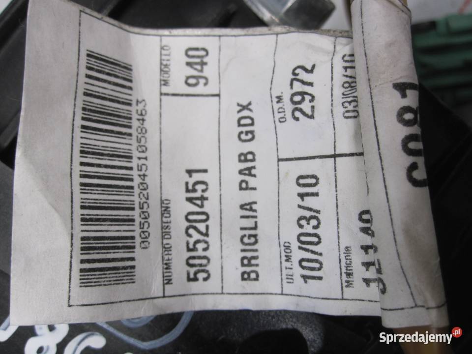 GIULIETTA 14 B 10r AIRBAG poduszka pasażera Kielce