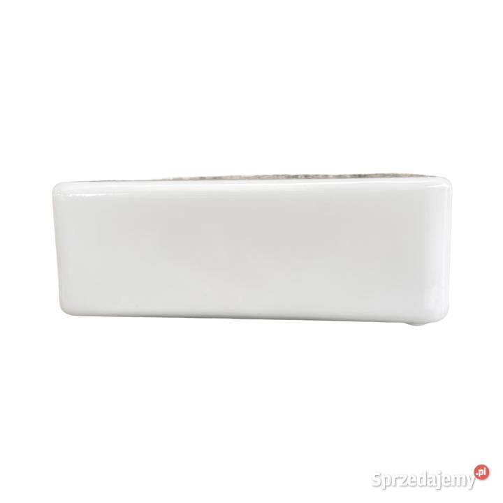 Duży biały kwadratowy szklany plafon RZB Bamberg mazowieckie Warszawa