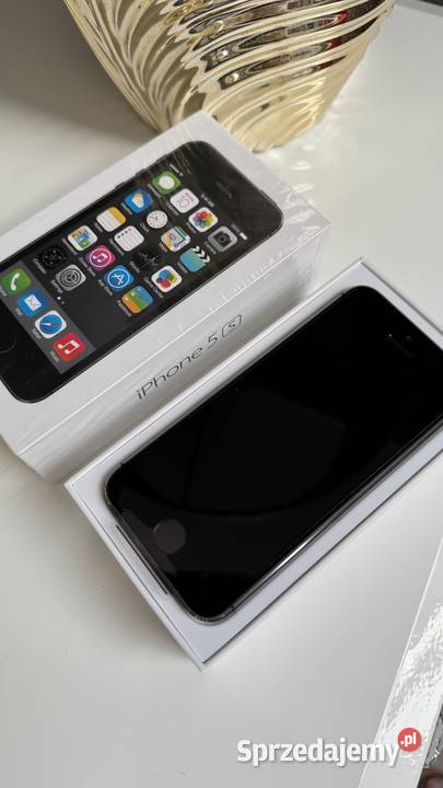 IPHONE 5S 16 GB SpaceGray Krajowy NOWY KOMPLET Apple / iPhone Ruda Śląska sprzedam