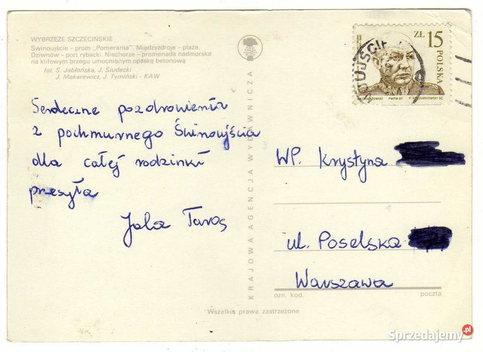 WYBRZEŻE SZCZECIŃSKIE POCZTÓWKA WIELOWIDOKOWA świętokrzyskie Krynki