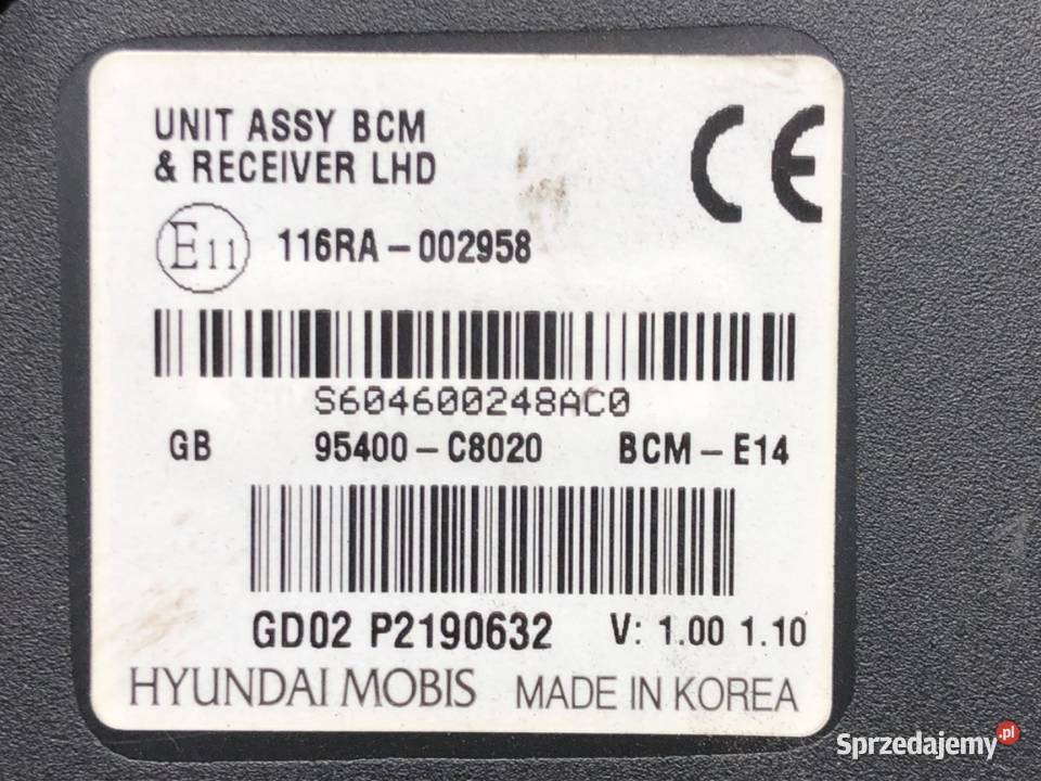 MODUŁ KOMFORTU HYUNDAI i20 II 116RA002958