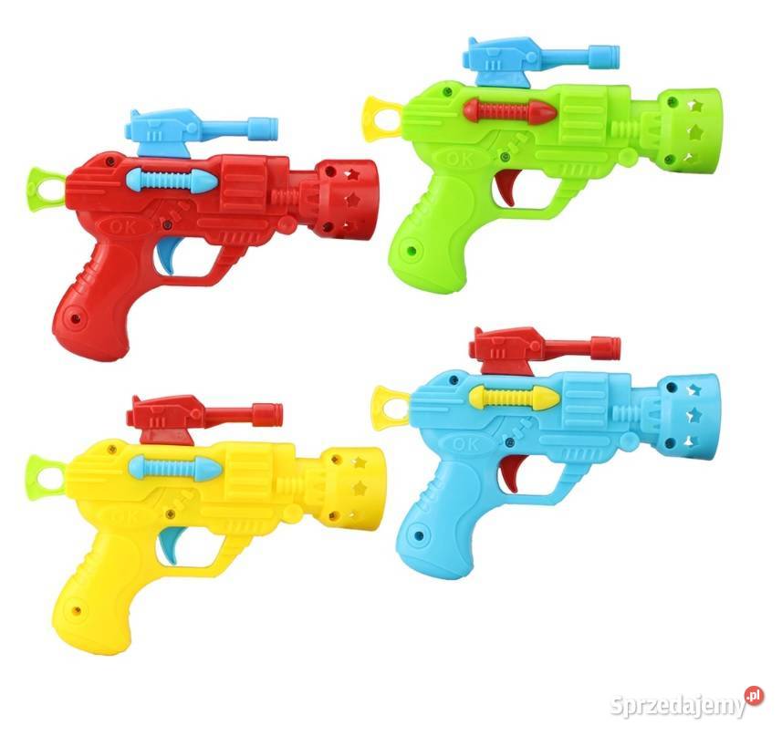 Pistolet zabawka na lekkie piłeczki plastikowe