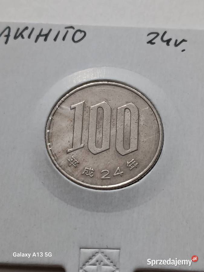 100 Jenów Japonia Akihito 24 panowania Konin sprzedam