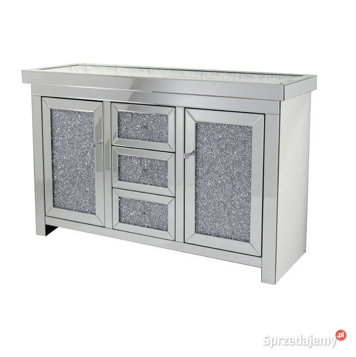 Lustrzana komoda z kryształkami Milion Diamonds Golkowice