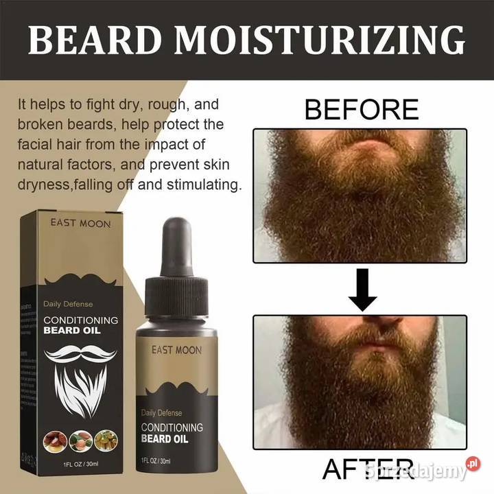 EAST MOON Olejek na porost brody Dla mężczyzn Płock
