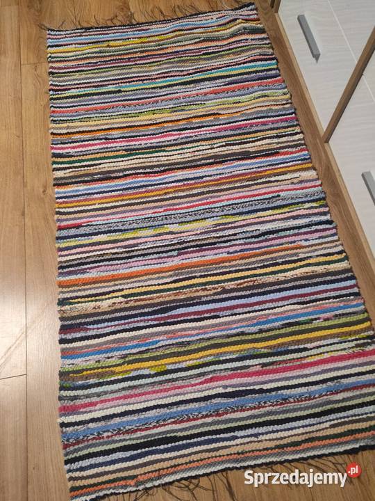 Nowy bawełniany chodnik rękodzieło 140x74 podlaskie Suwałki sprzedam