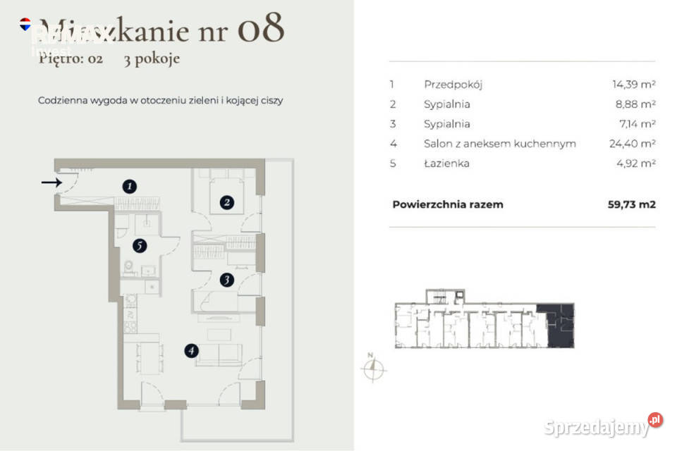3pokojowe mieszkanie z balkonem BielskoBiała Sprzedaż Bielsko-Biała