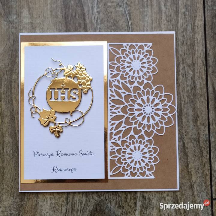 Zaproszenia na I Komunię Św wielkopolskie Konin