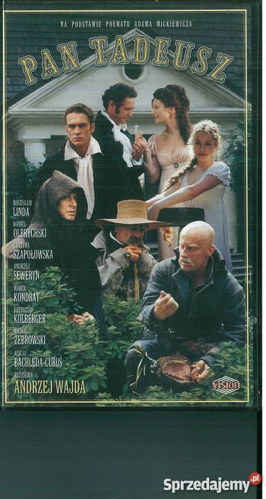 Kaseta VHS Pan Tadeusz Andrzej Wajda Ziębice dolnośląskie