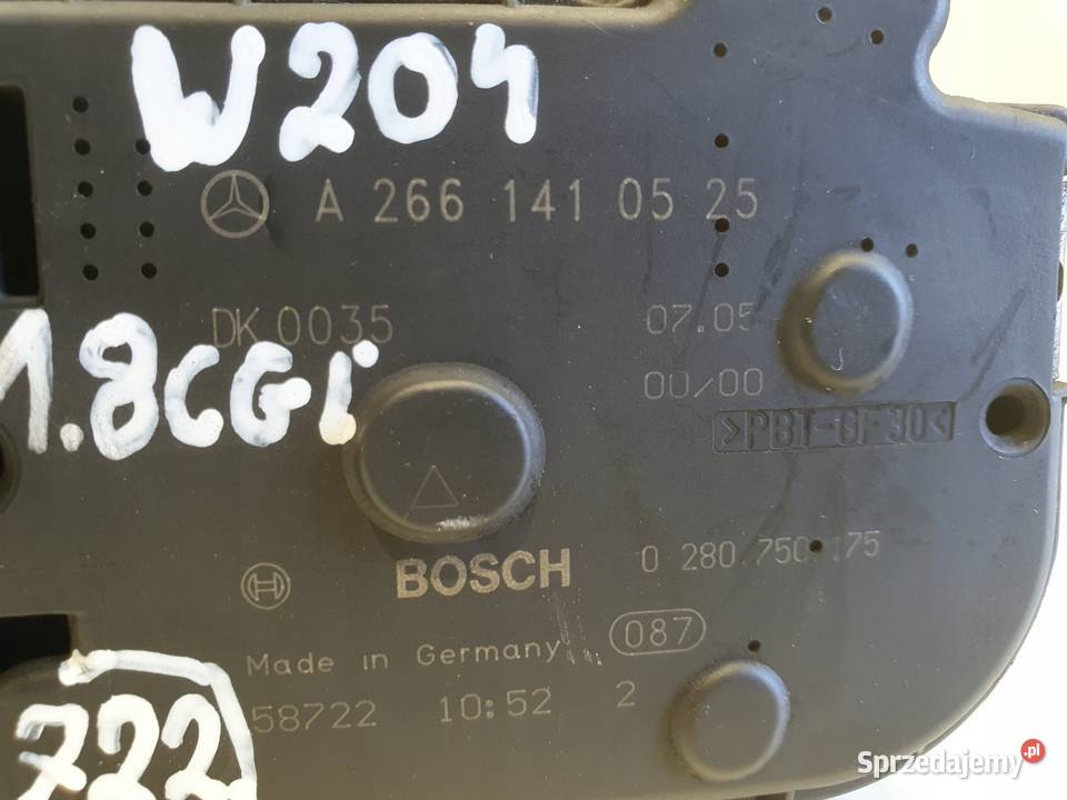PRZEPUSTNICA Mercedes W204 18 CGI A2661410525 lubelskie Chełm