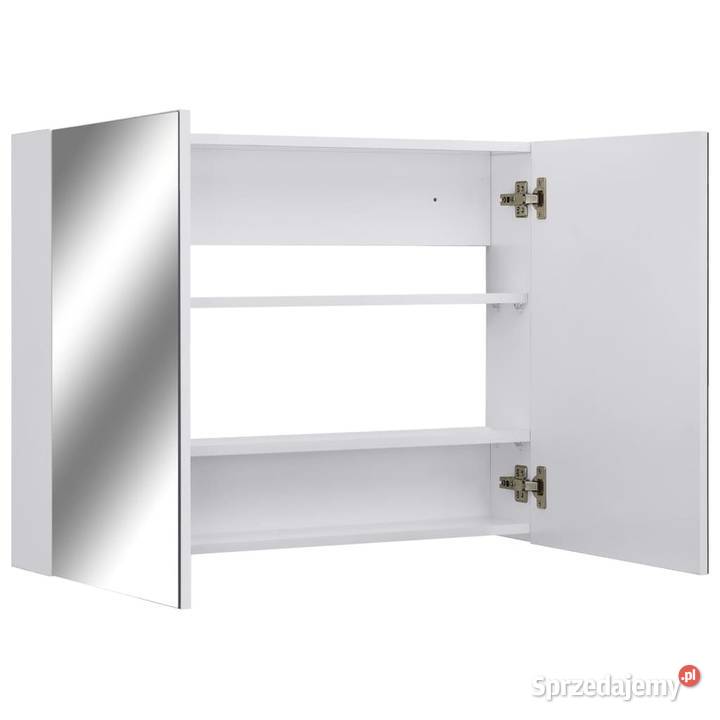 vidaXL Szafka łazienkowa z lustrem biała mazowieckie