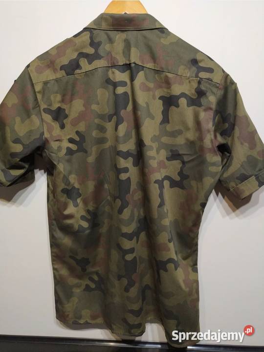 Koszula krótki rękaw moro wojskowa militaria czarny Kraków