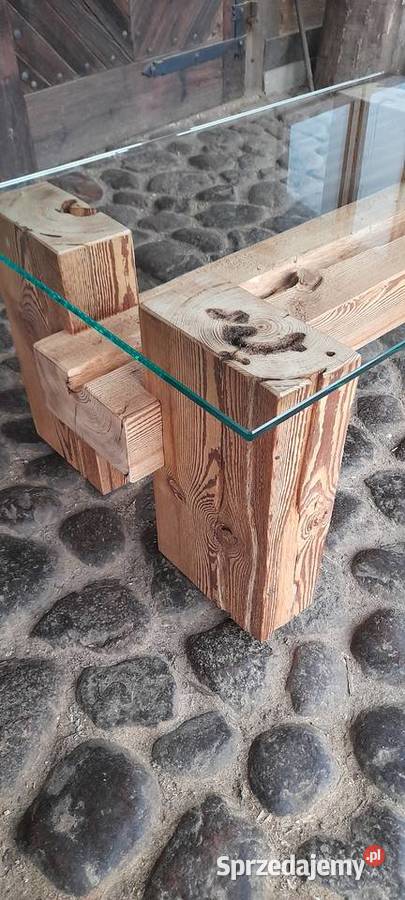 Stolik kawowy ława stare drewno Kamieńczyk