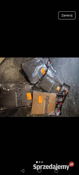 Kabaretki czarne brązowe podkolanówki 4 paczki czarny Krosno