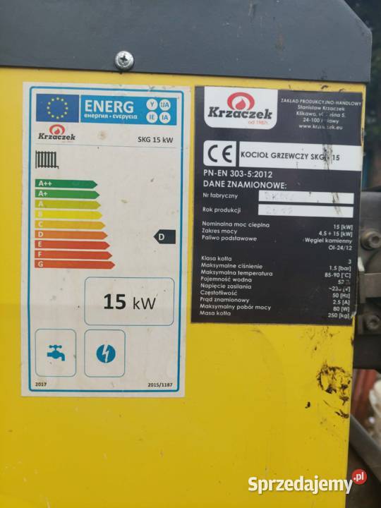 Sprzedam piec Krzaczek SKG15kW