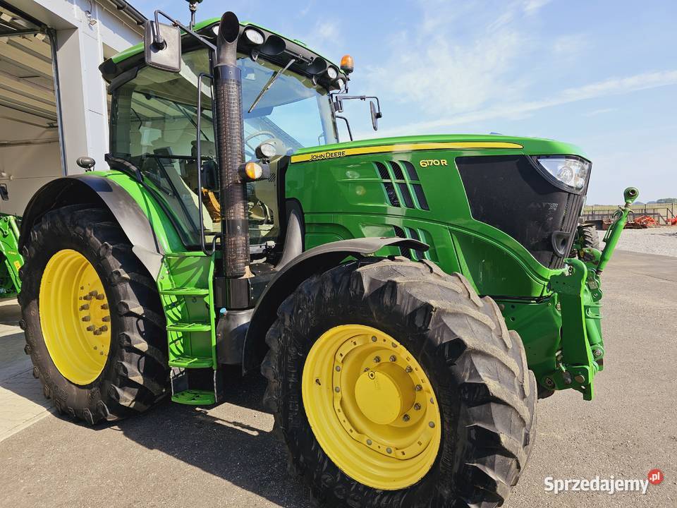 JOHN DEERE 6170R 2014r 170 Sprowadzony SUPER Rewers elektrohydrauliczny Gąsewo