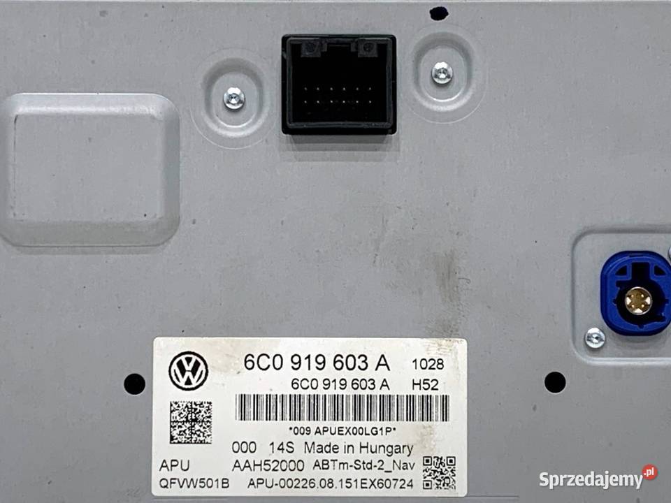 RADIO VW POLO V 6C0919603A ODTWARZACZ MULTIMEDIA podkarpackie