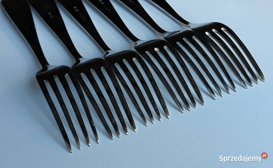 Widelce obiadowe 4 KŁOS Gerlach sztućce PRL Dąbrowa Górnicza