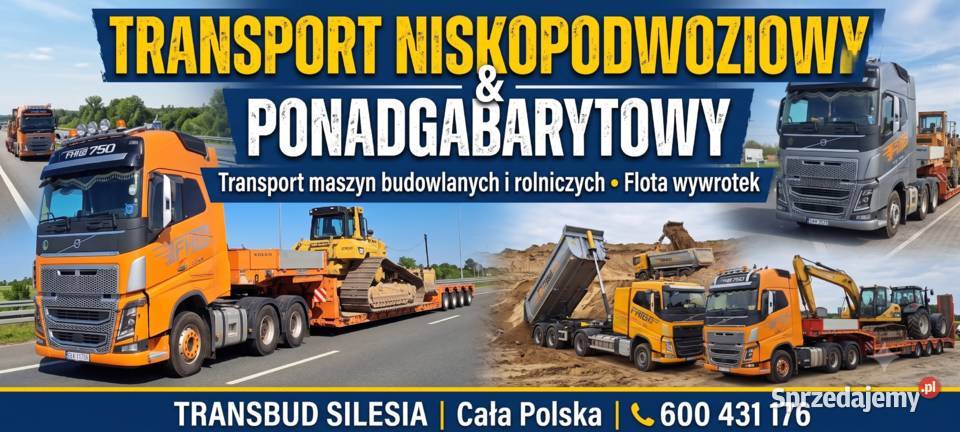 Transport Niskopodwoziowy Ponadgabarytowy i Tarnowskie Góry