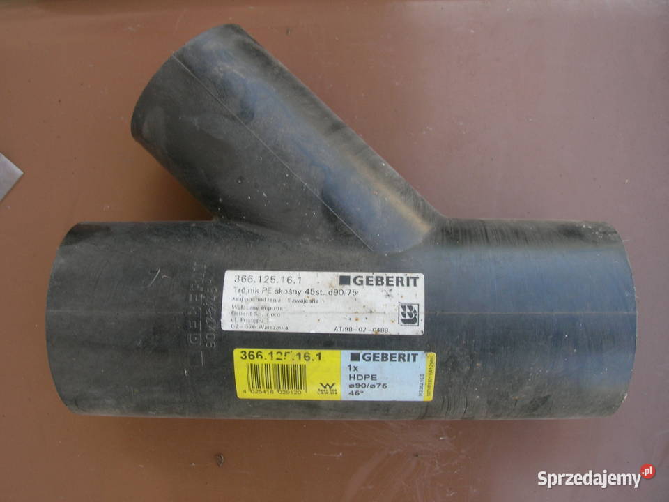 Geberit kształtki PE akcesoria elementy Łódź