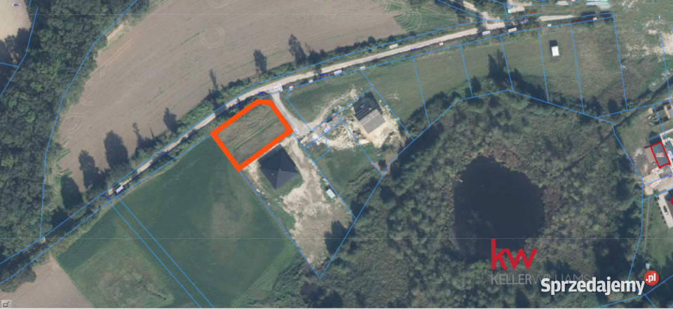 sprzedaży gruntu 980m2 Prusim