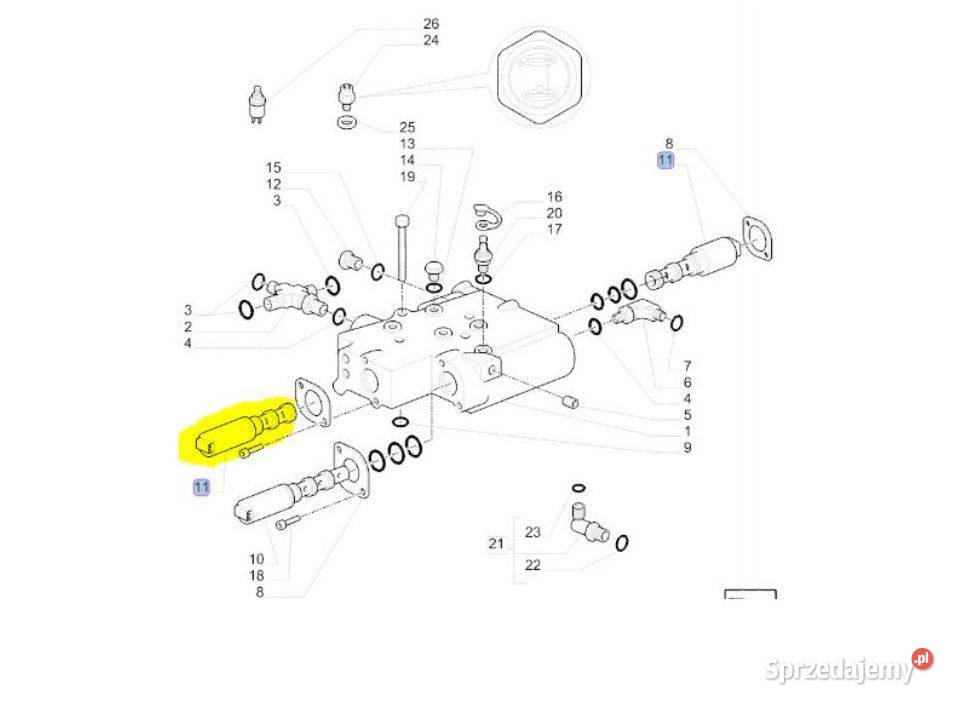 Elektrozawór 87472229 Magnum Maxxum T6 T7 CNH nieuszkodzony Części zamienne Warszawa